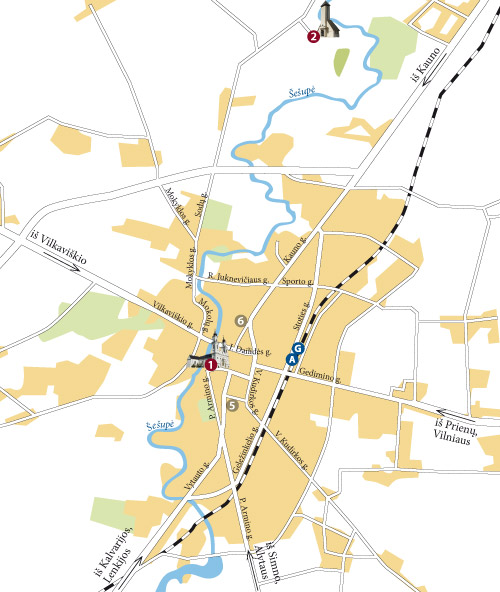 Marijampolės planas, paspaudus atverčiamas PDF