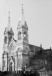 The Krekenava church at the start of the 20th c.